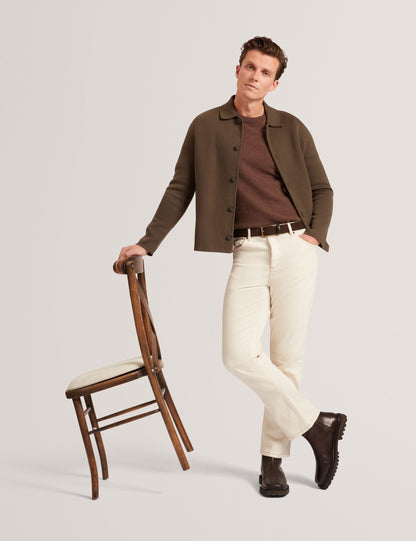 Ted Baker Freder Knitted Cotton Blend Cardigan Jacket