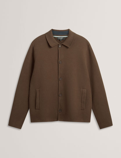 Ted Baker Freder Knitted Cotton Blend Cardigan Jacket