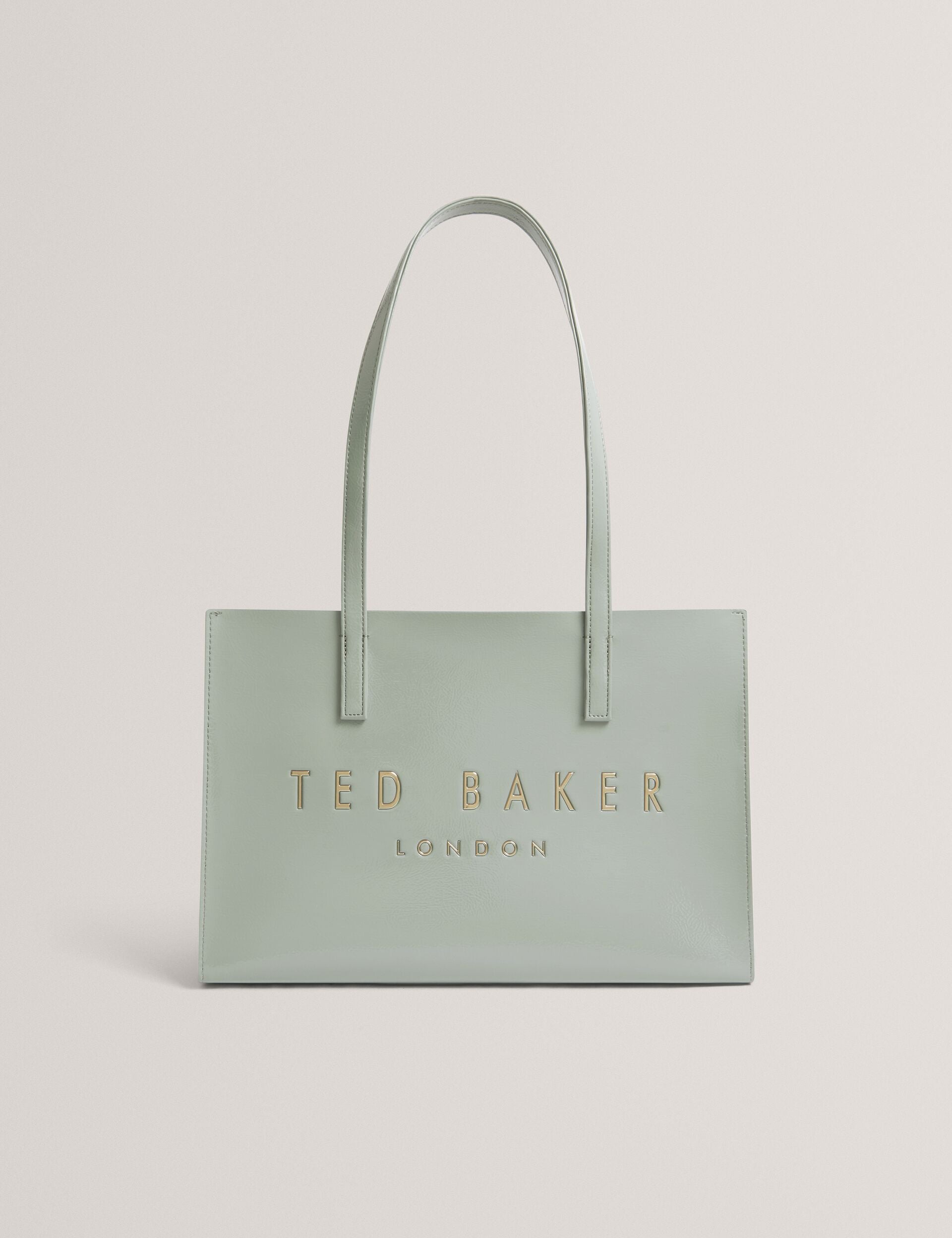 Ted Baker Crinell Crinkled Pu Elongated Icon Tote Bag Women's