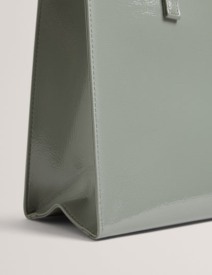 Ted Baker Crinell Crinkled Pu Elongated Icon Tote Bag Women's