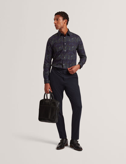 Ted Baker Frankkn Stained Glass Print Long Sleeve Shirt