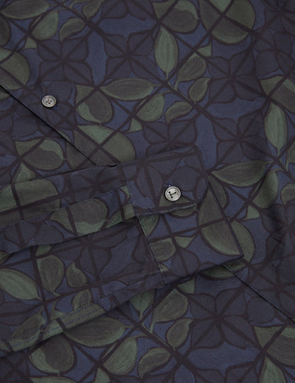 Ted Baker Frankkn Stained Glass Print Long Sleeve Shirt