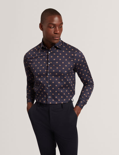 Ted Baker Olufar Ditsy Floral Print Cotton Shirt