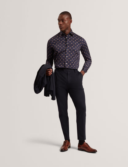 Ted Baker Olufar Ditsy Floral Print Cotton Shirt