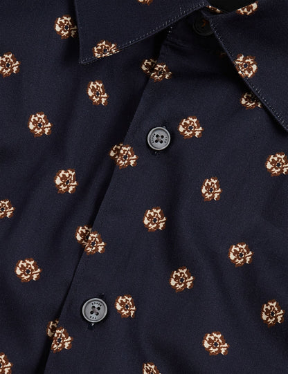 Ted Baker Olufar Ditsy Floral Print Cotton Shirt