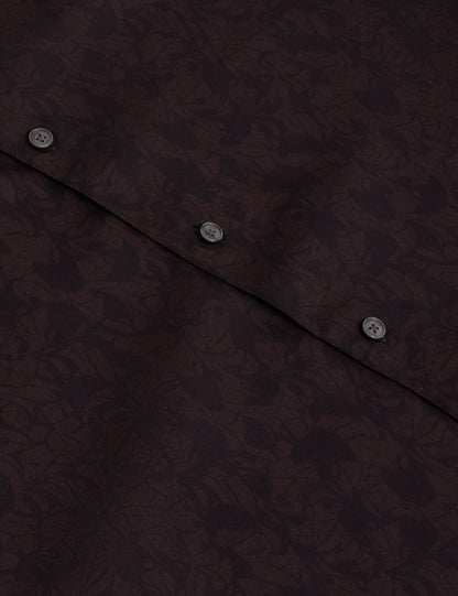 Ted Baker Akselle Dark Floral Print Woven Shirt