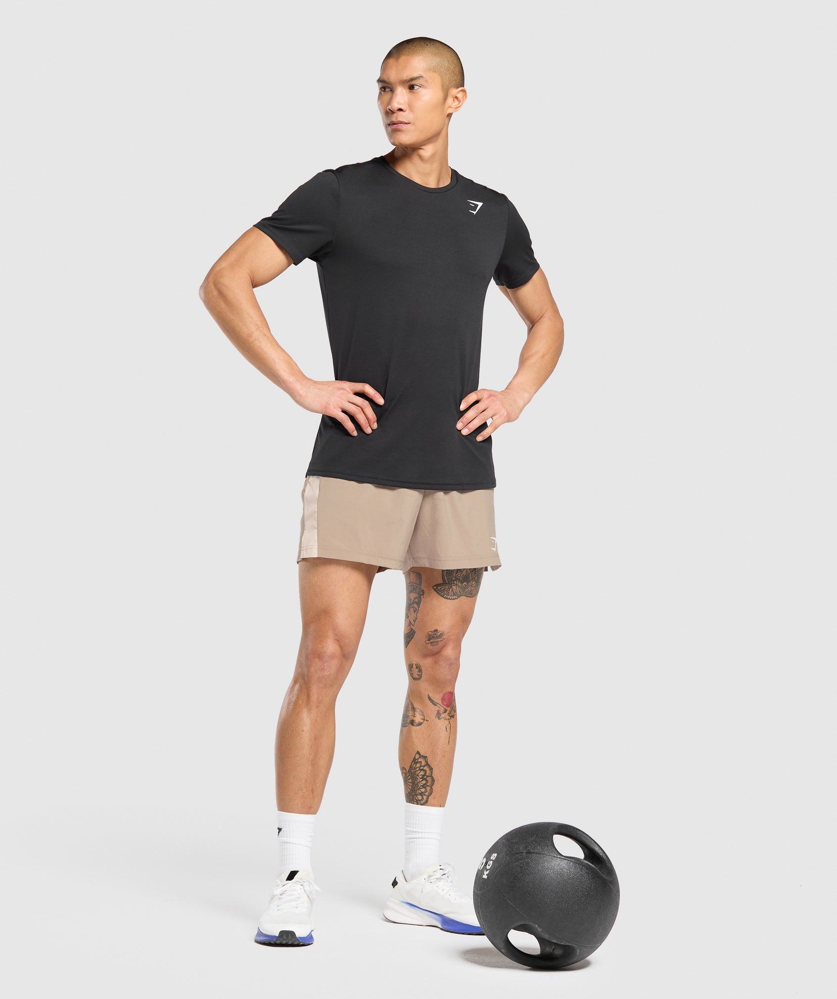 Gymshark Sport 5" Shorts Cement Brown