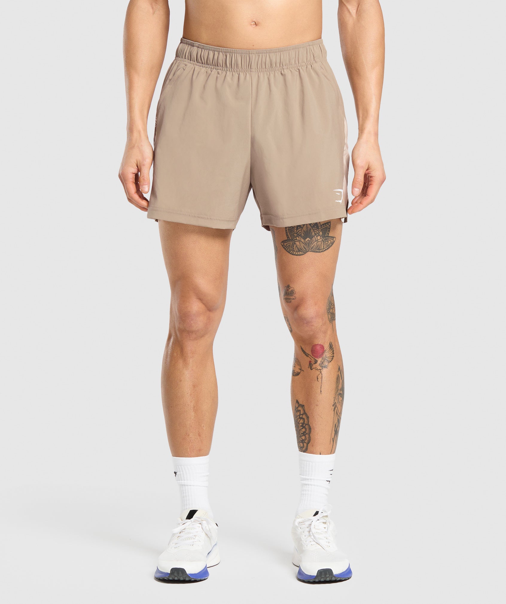 Gymshark Sport 5" Shorts Cement Brown