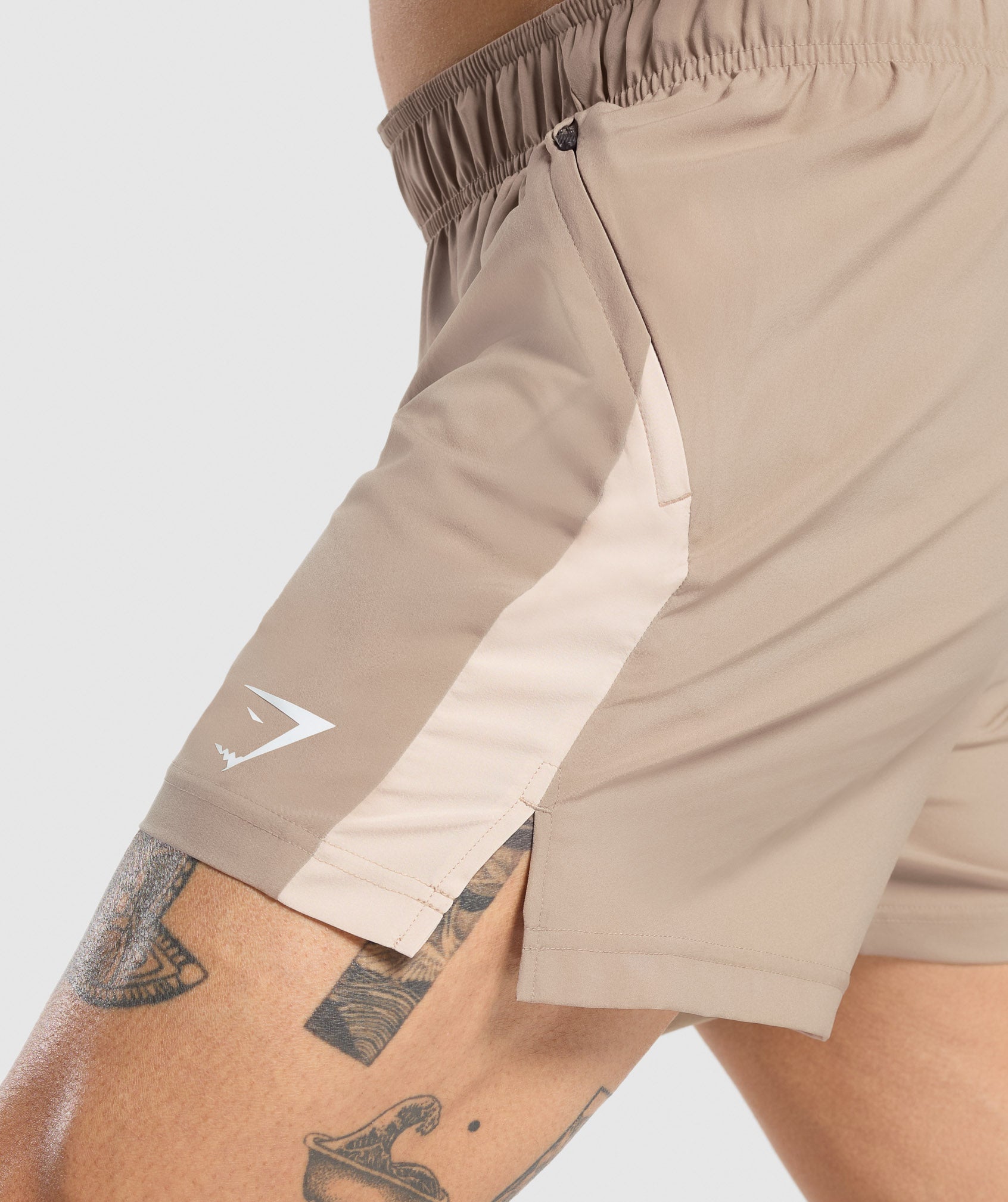 Gymshark Sport 5" Shorts Cement Brown