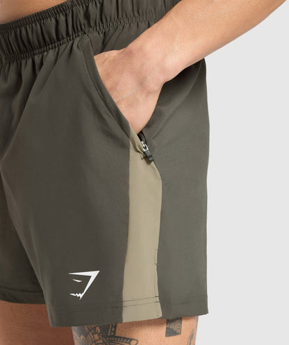 Gymshark Sport 5" Shorts Strength Green