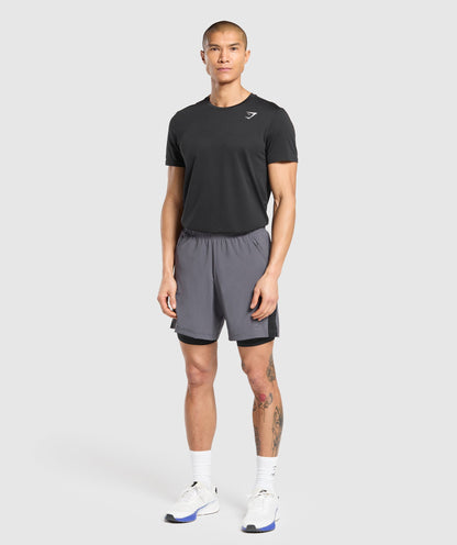 Gymshark Sport 7" 2 In 1 Shorts Dark Grey