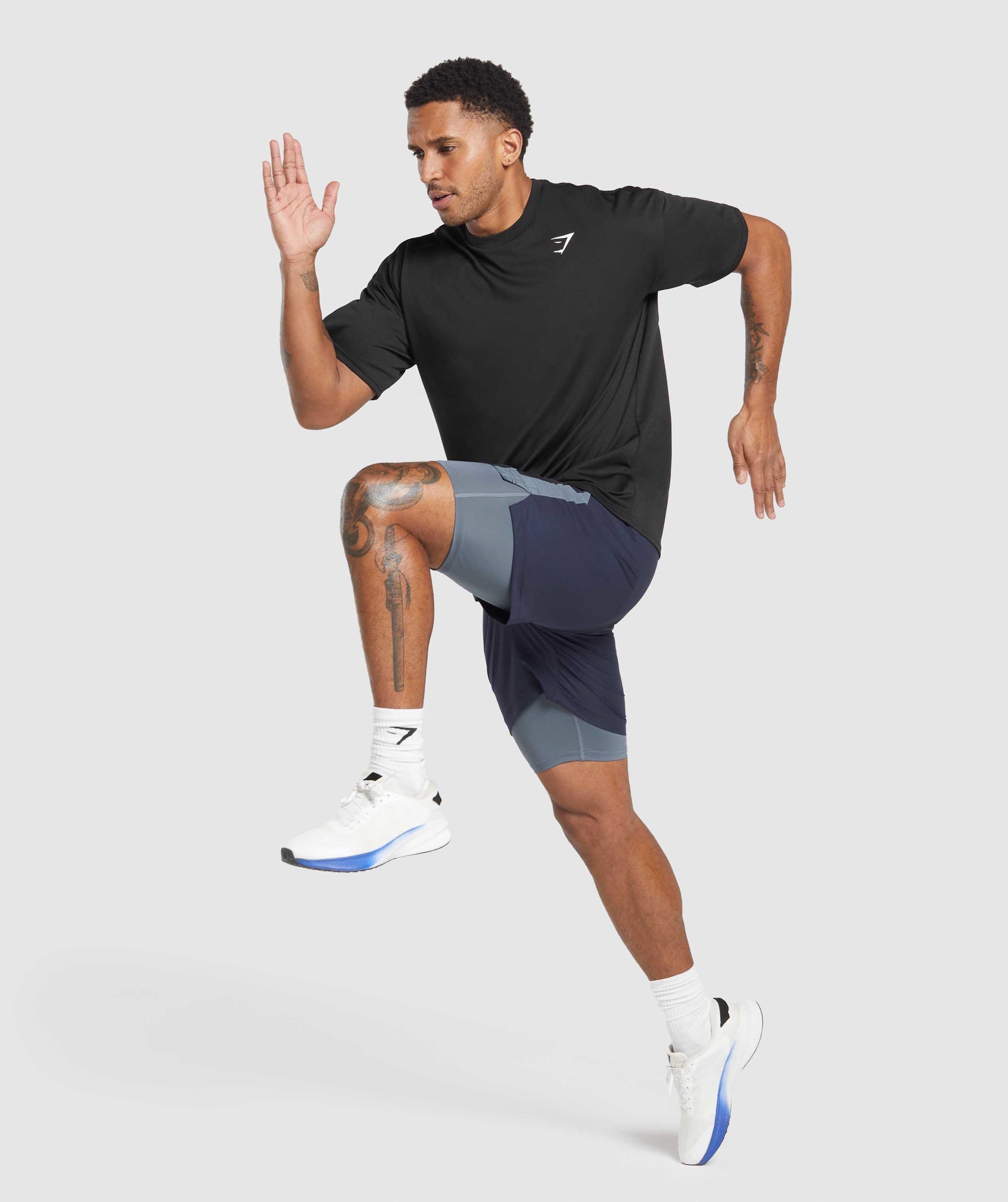 Gymshark Sport 7" 2 In 1 Shorts Heavy Blue