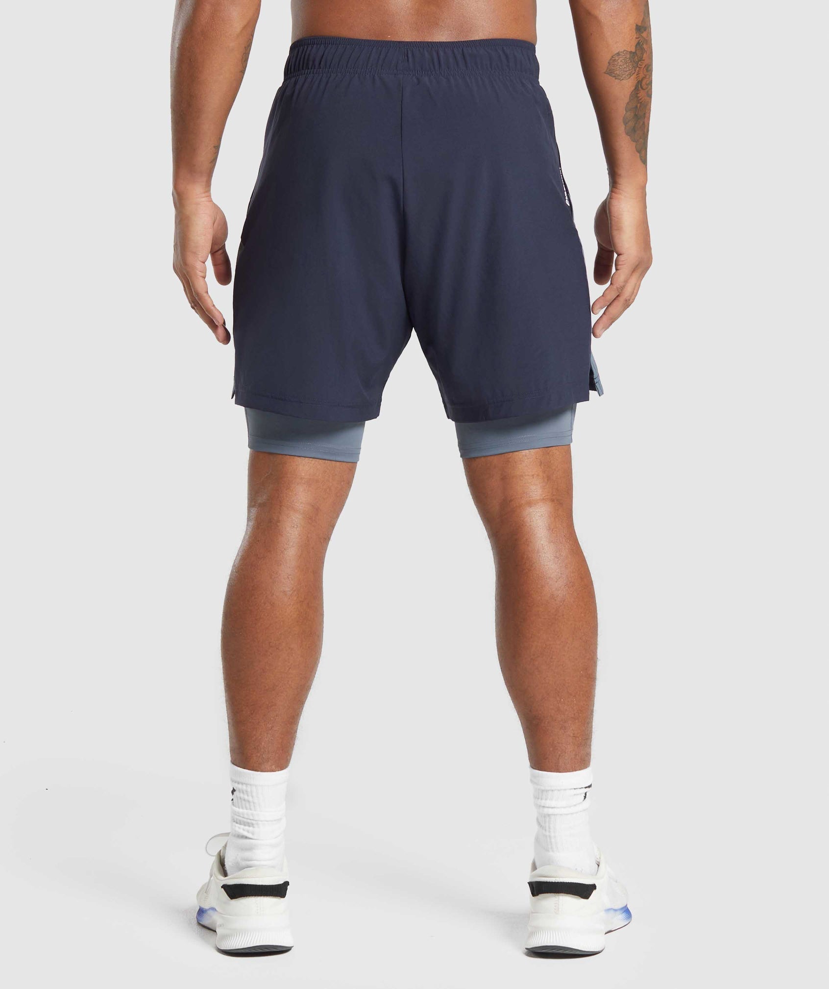 Gymshark Sport 7" 2 In 1 Shorts Heavy Blue