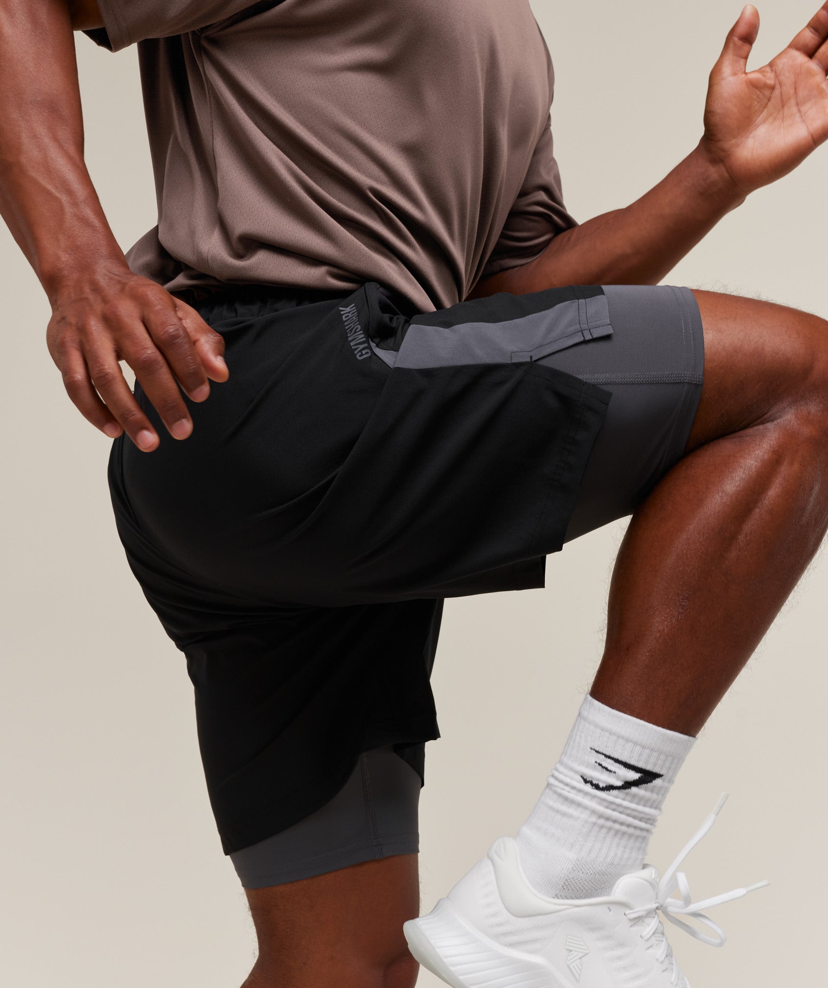 Gymshark Sport 7" 2 In 1 Shorts Black