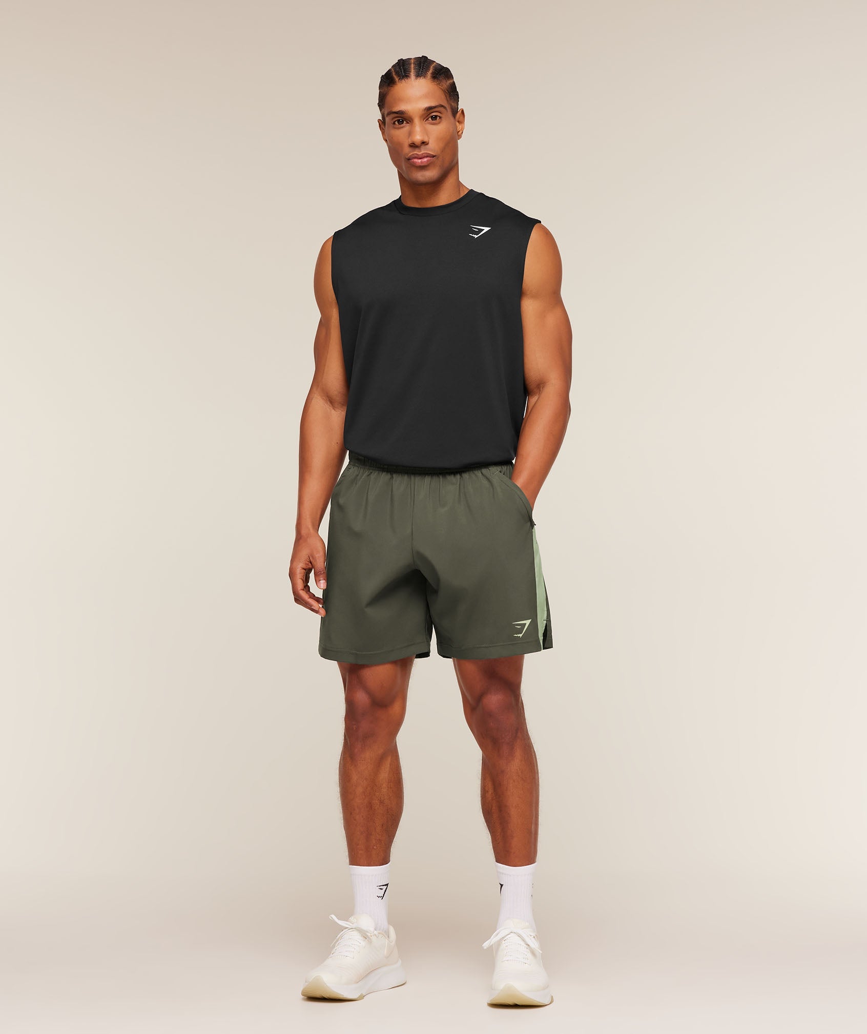 Gymshark Sport  7" Shorts Strength Green