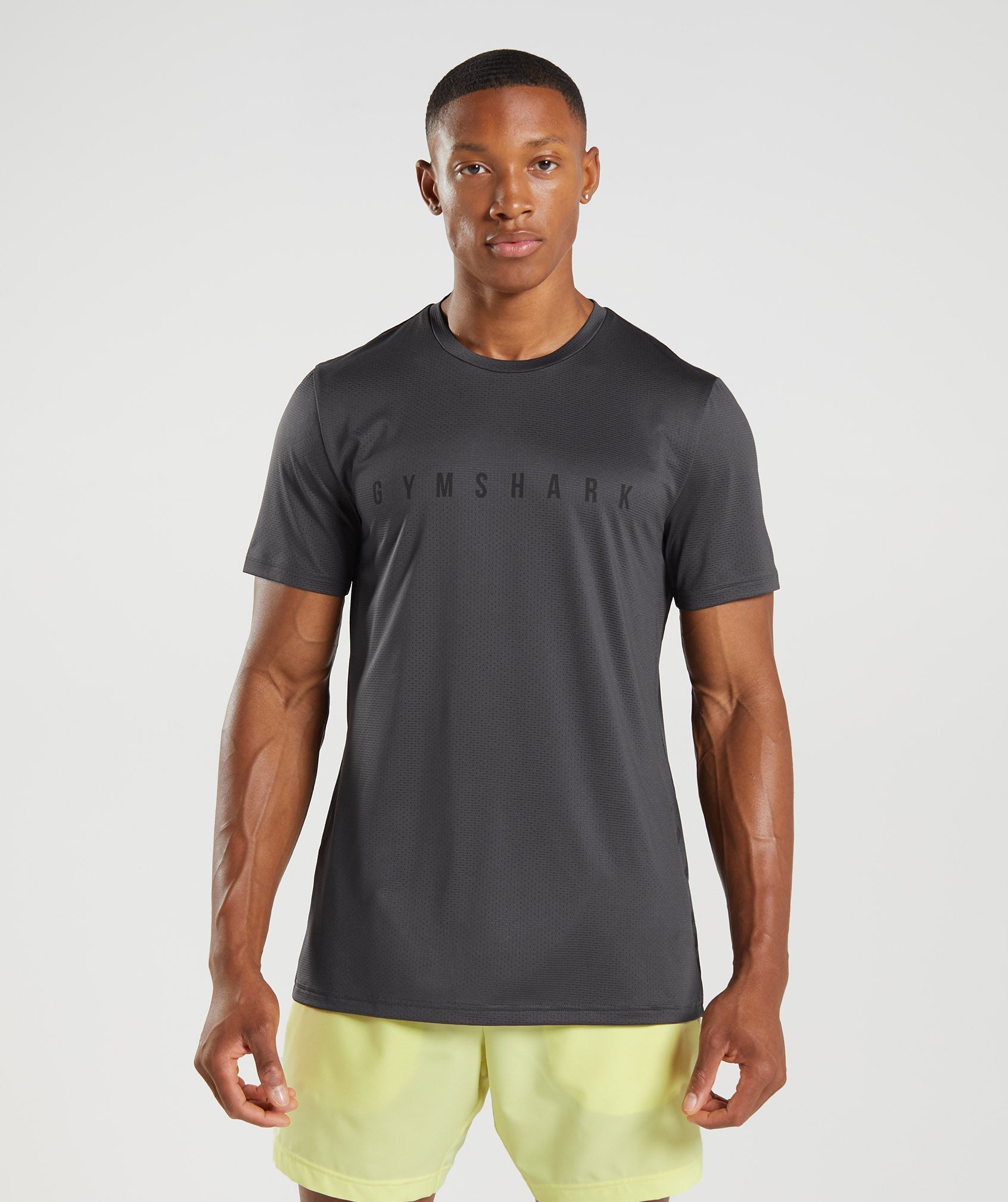 Gymshark Sport Stripe T-Shirt Onyx Grey