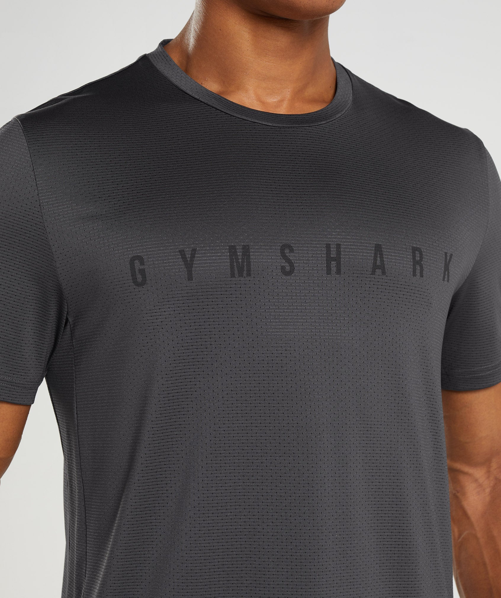 Gymshark Sport Stripe T-Shirt Onyx Grey