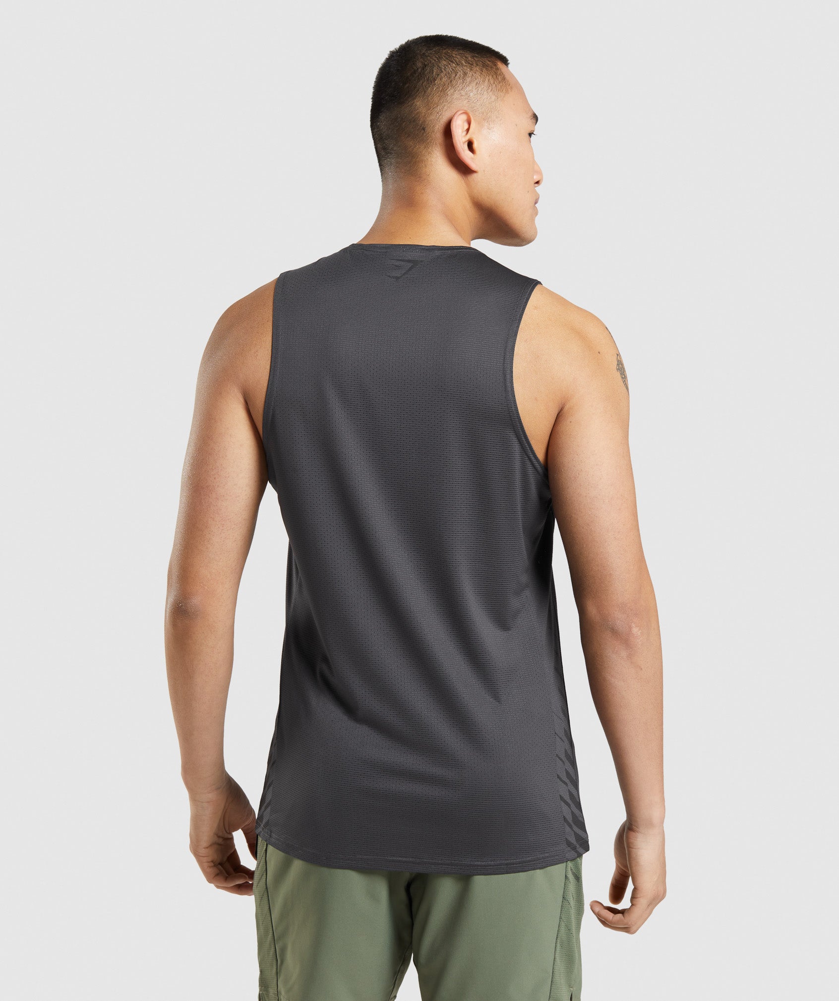 Gymshark Sport Stripe Tank Onyx Grey