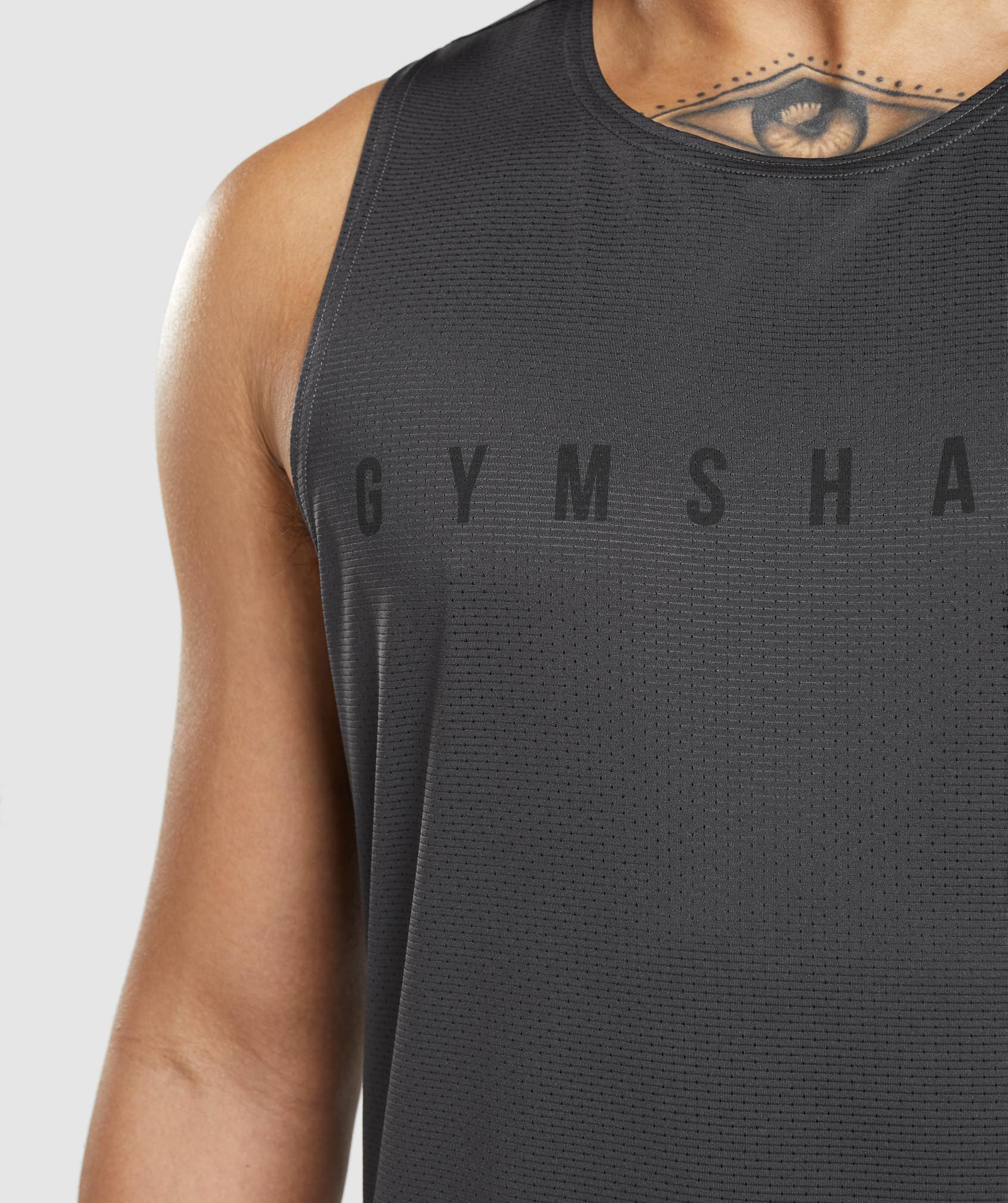 Gymshark Sport Stripe Tank Onyx Grey