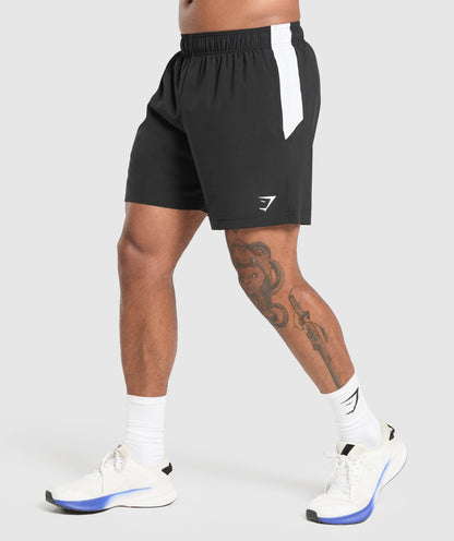 Gymshark Sport Panel 7" Shorts Black