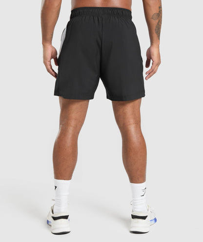 Gymshark Sport Panel 7" Shorts Black