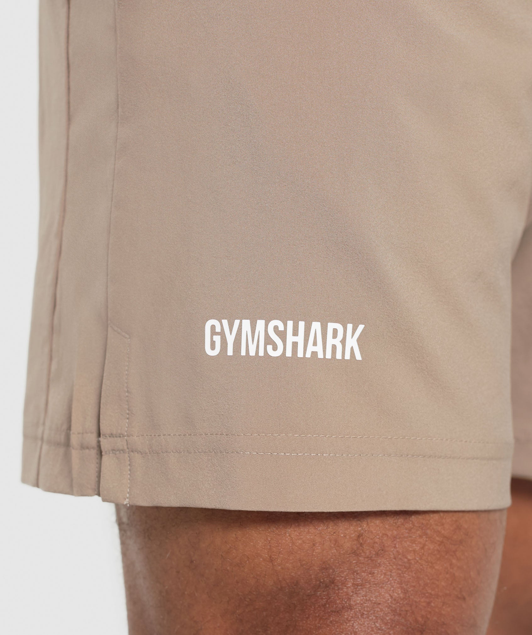 Gymshark Sport Panel 7" Shorts Cement Brown