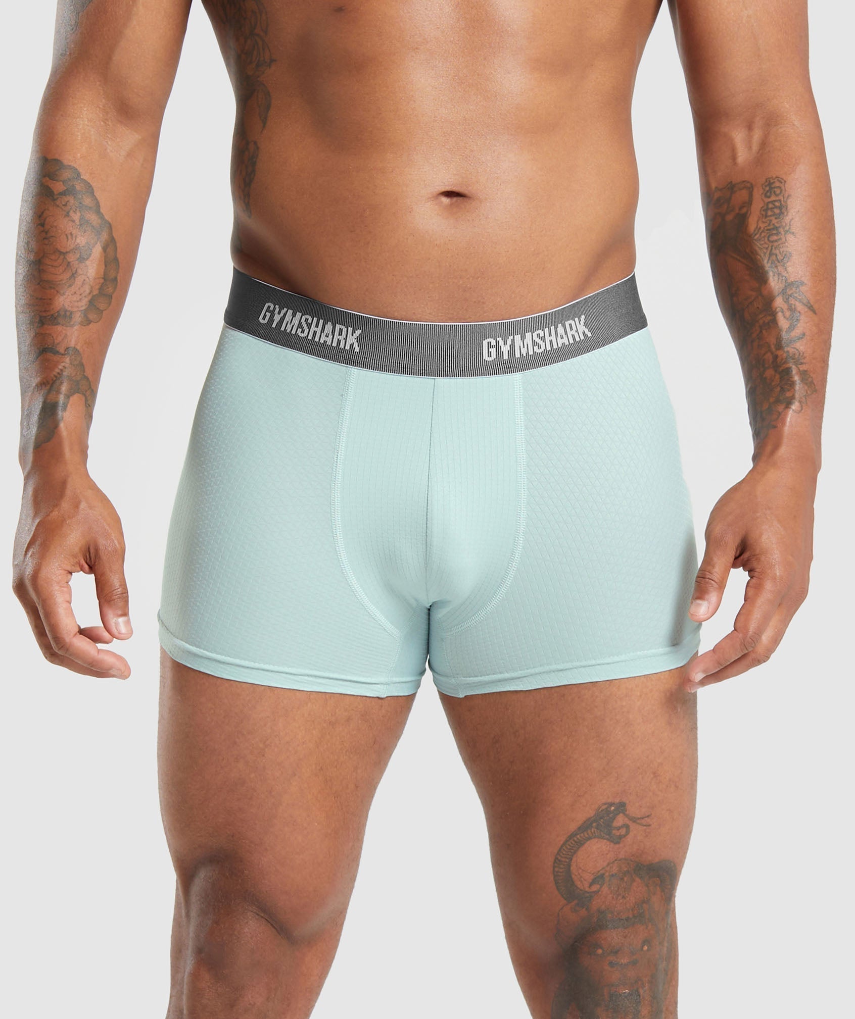 Gymshark Sports Tech Boxer 3Pk Cool Blue
