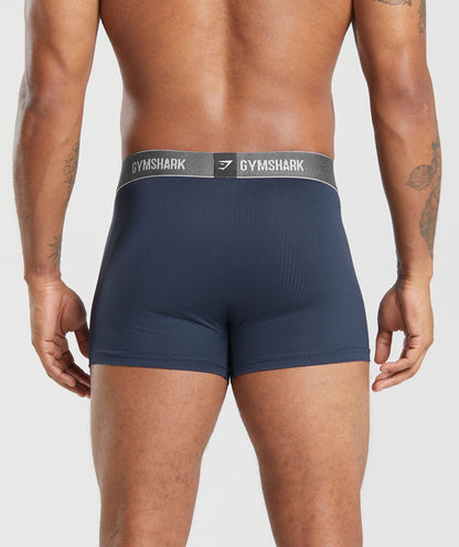 Gymshark Sports Tech Boxer 3Pk Cool Blue