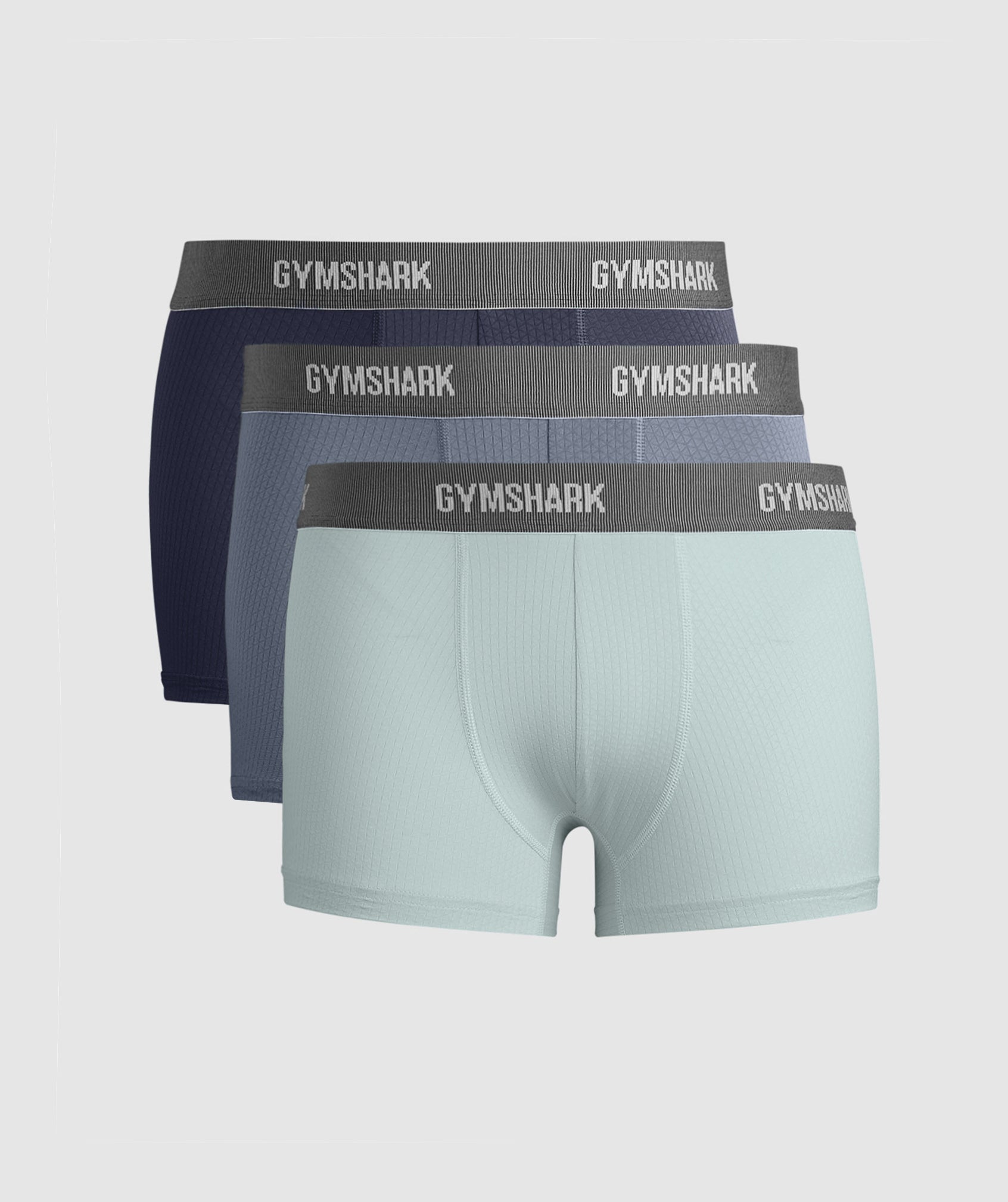 Gymshark Sports Tech Boxer 3Pk Cool Blue