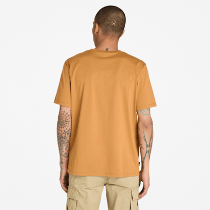 Timberland Square Stack Logo Short-Sleeve T-Shirt Wheat