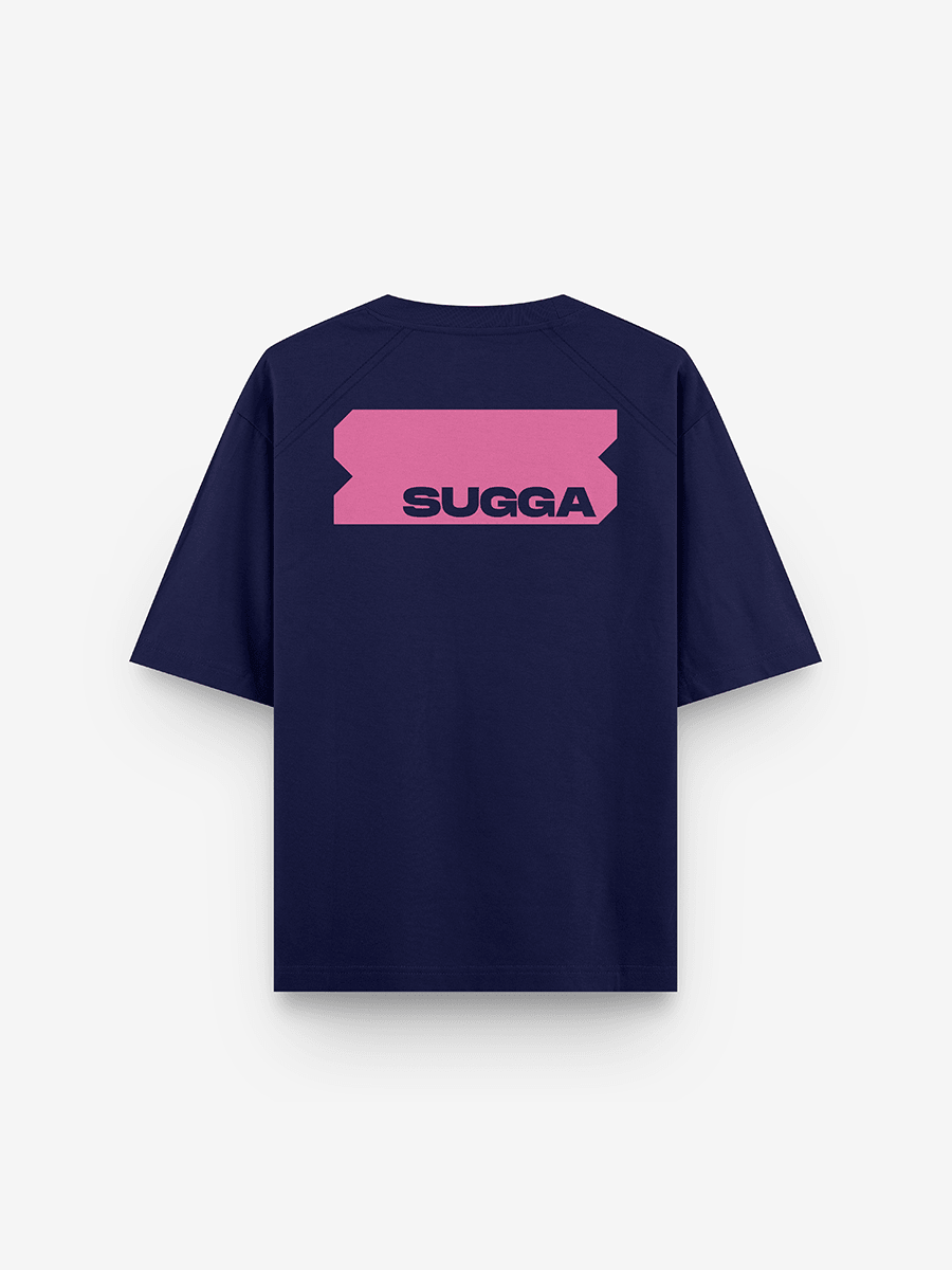 Sugga Stamp Tshirt - Navy Blue Regular Fit