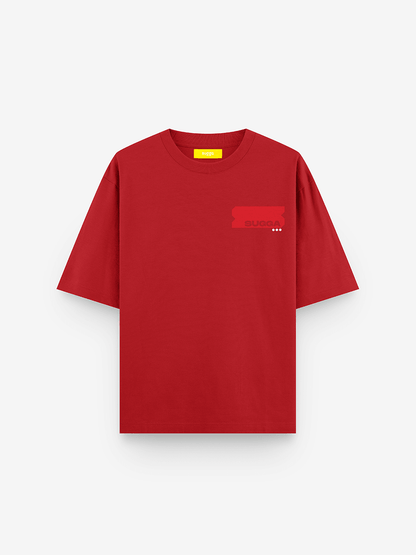 Sugga Stamp Tshirt - Red Regular Fit