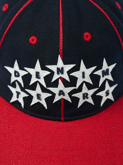 Denim Tears Star Logo Baseball Cap Blue / Red