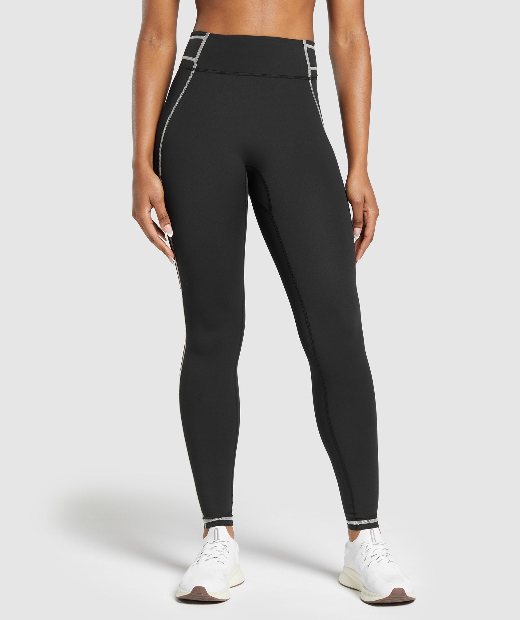 Women's Gymshark Stitch Feature Leggings Black