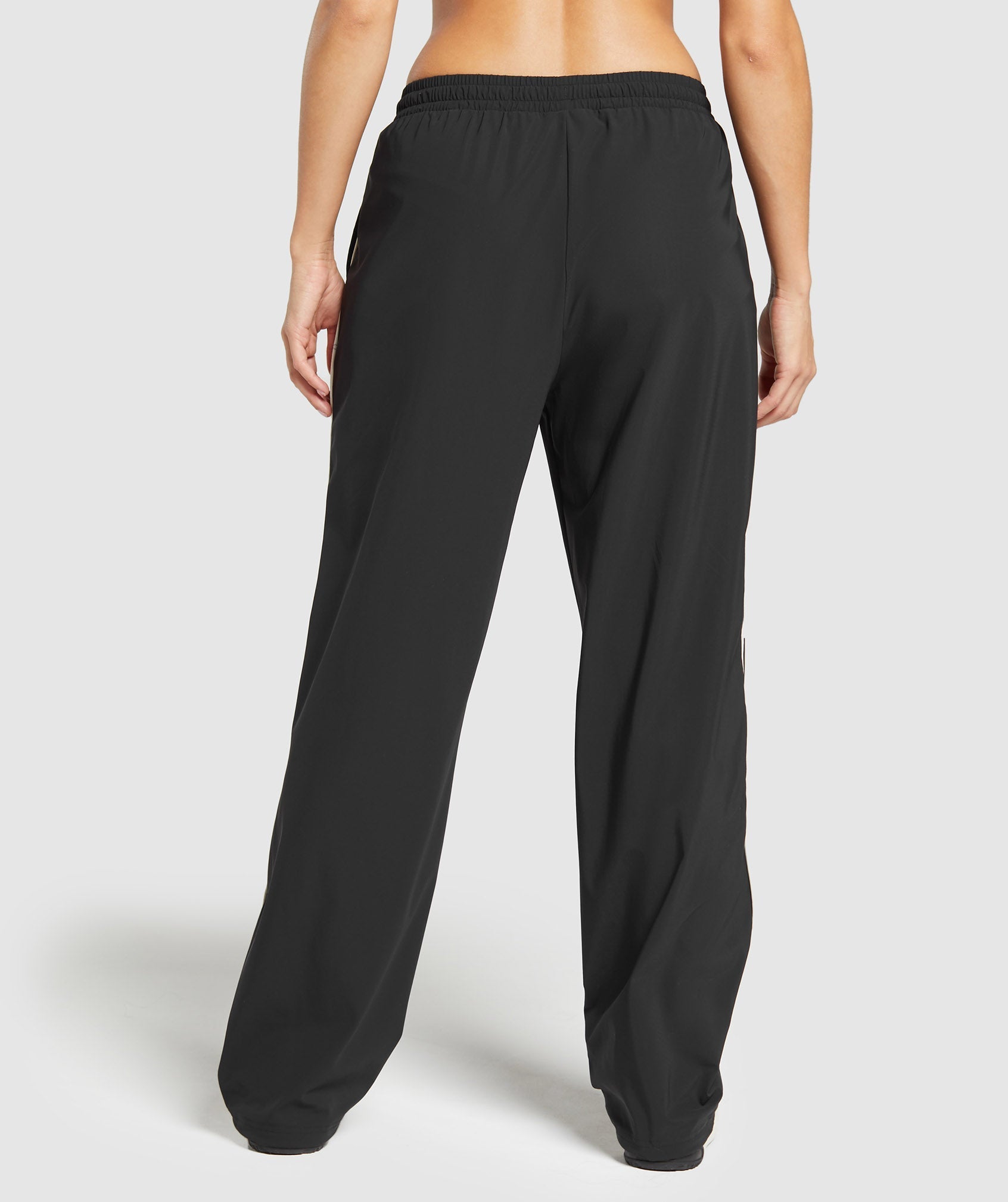 Women's Gymshark Stitch Feature Woven Pants Black