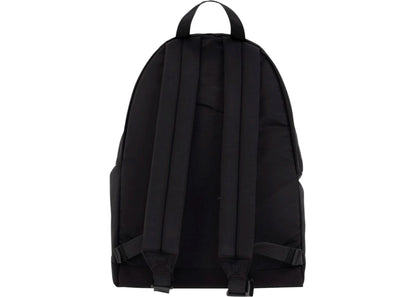 stone island compass embroidered zipped backpack black 