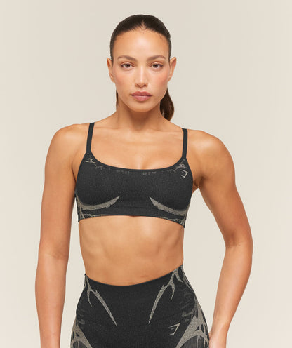 Women's Gymshark Storm Seamless Sports Bra Black