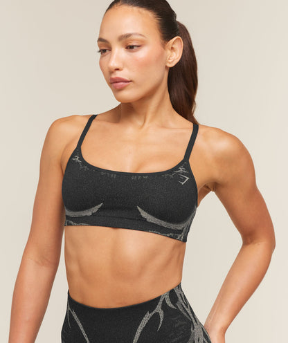 Women's Gymshark Storm Seamless Sports Bra Black