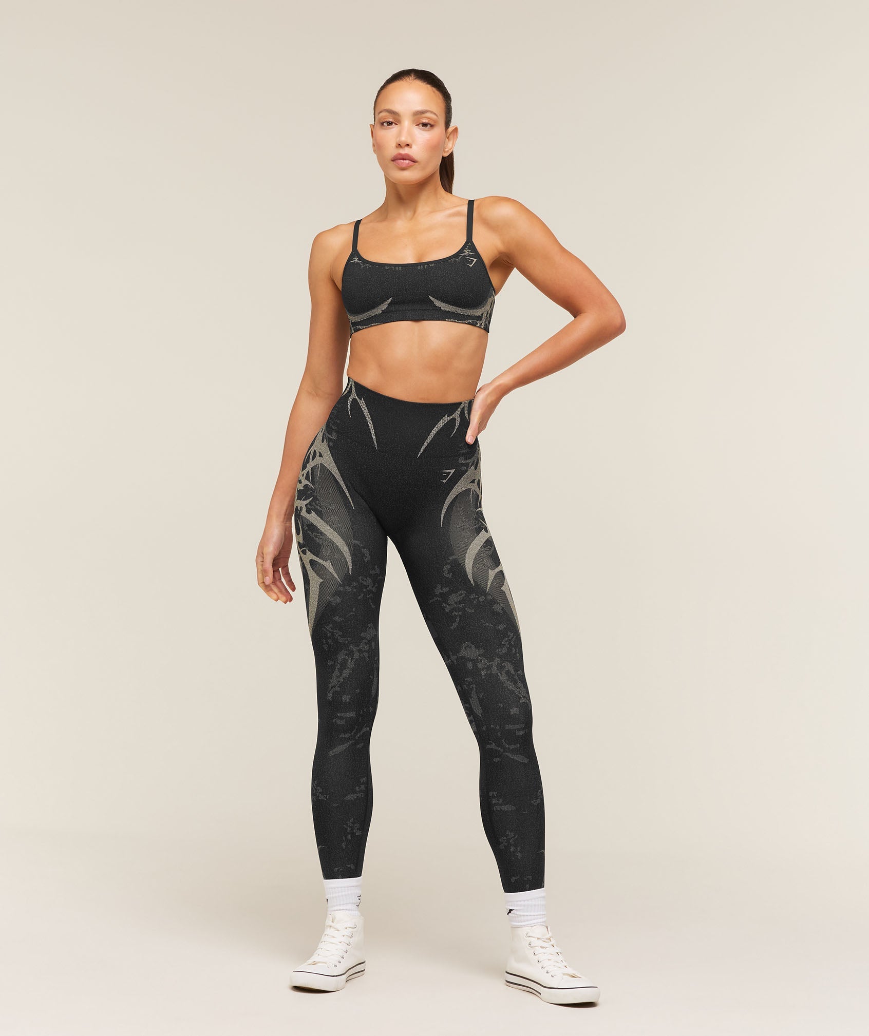 Women's Gymshark Storm Seamless Sports Bra Black