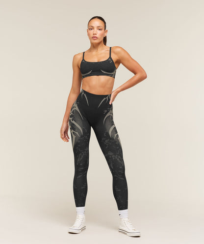 Women's Gymshark Storm Seamless Sports Bra Black