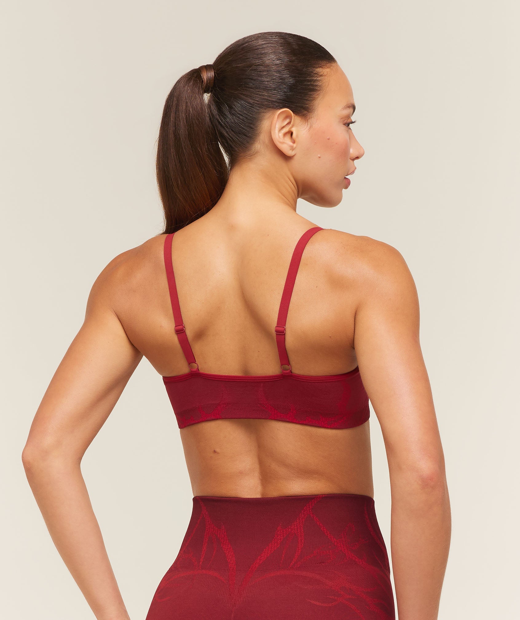 Women's Gymshark Storm Seamless Sports Bra Sets Red