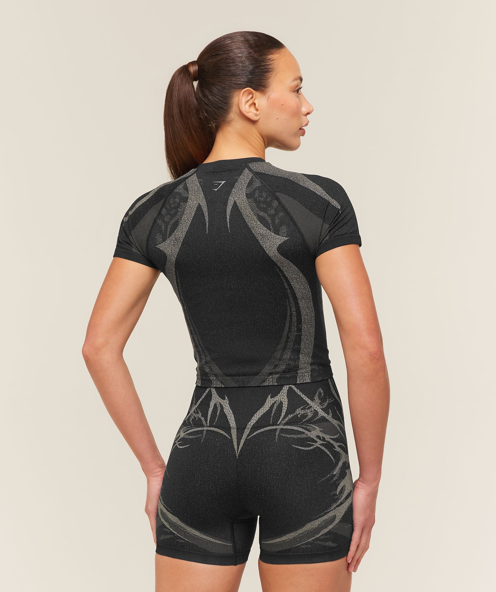 Women's Gymshark Storm Seamless Short Sleeve Top Black