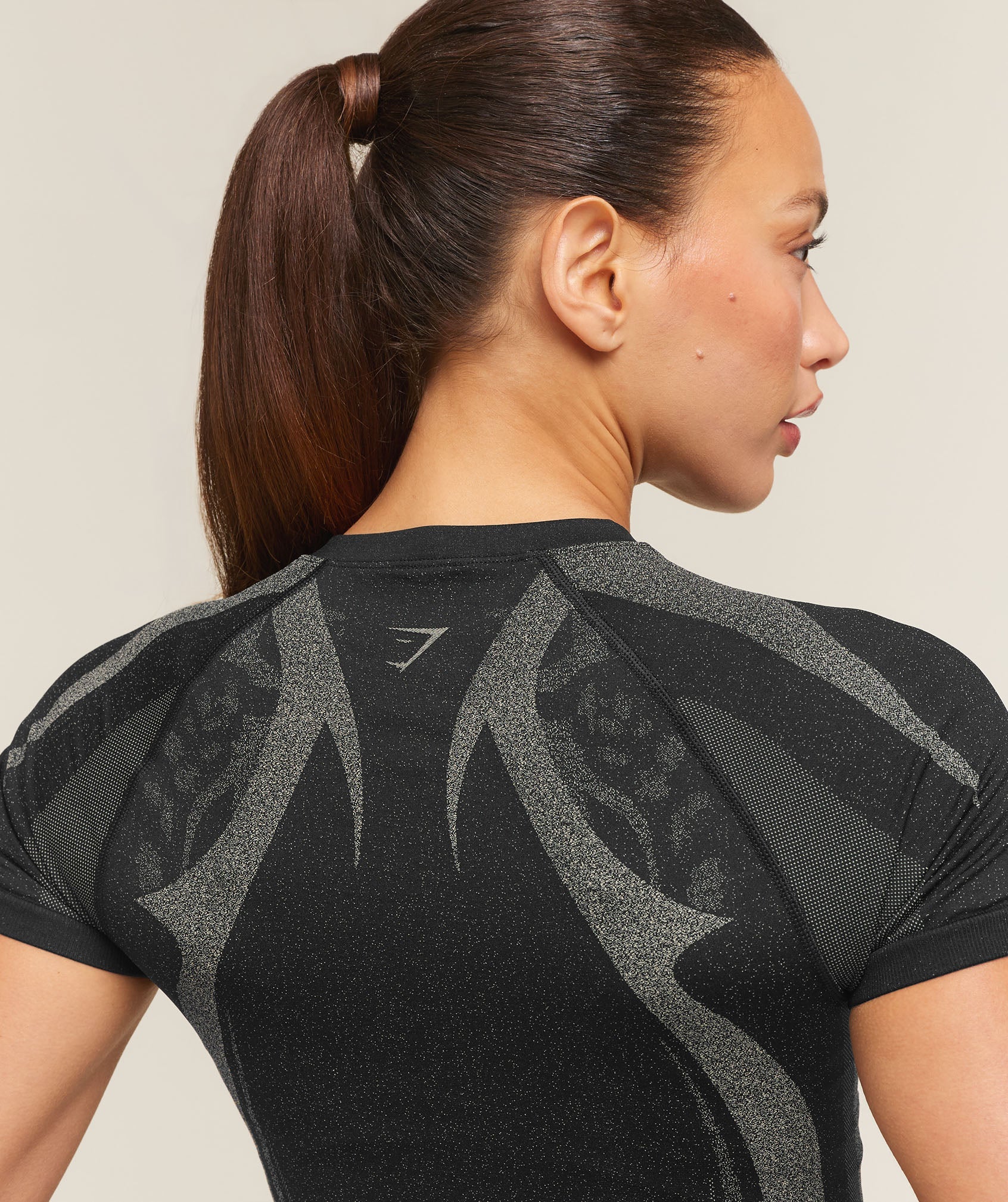 Women's Gymshark Storm Seamless Short Sleeve Top Black