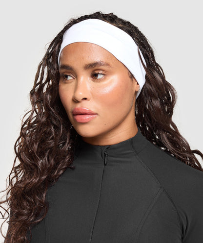 Gymshark Straight Headband White