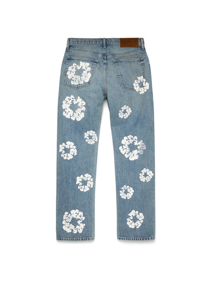 Denim Tears Straight Cotton Wreath Denim Pant Light Wash