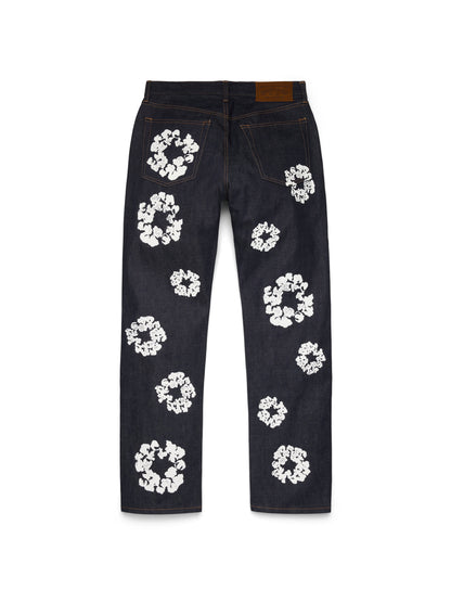Denim Tears Straight Cotton Wreath Denim Pant Selvedge