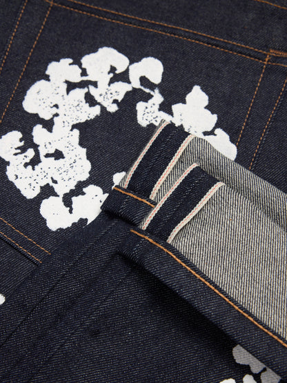 Denim Tears Straight Cotton Wreath Denim Pant Selvedge