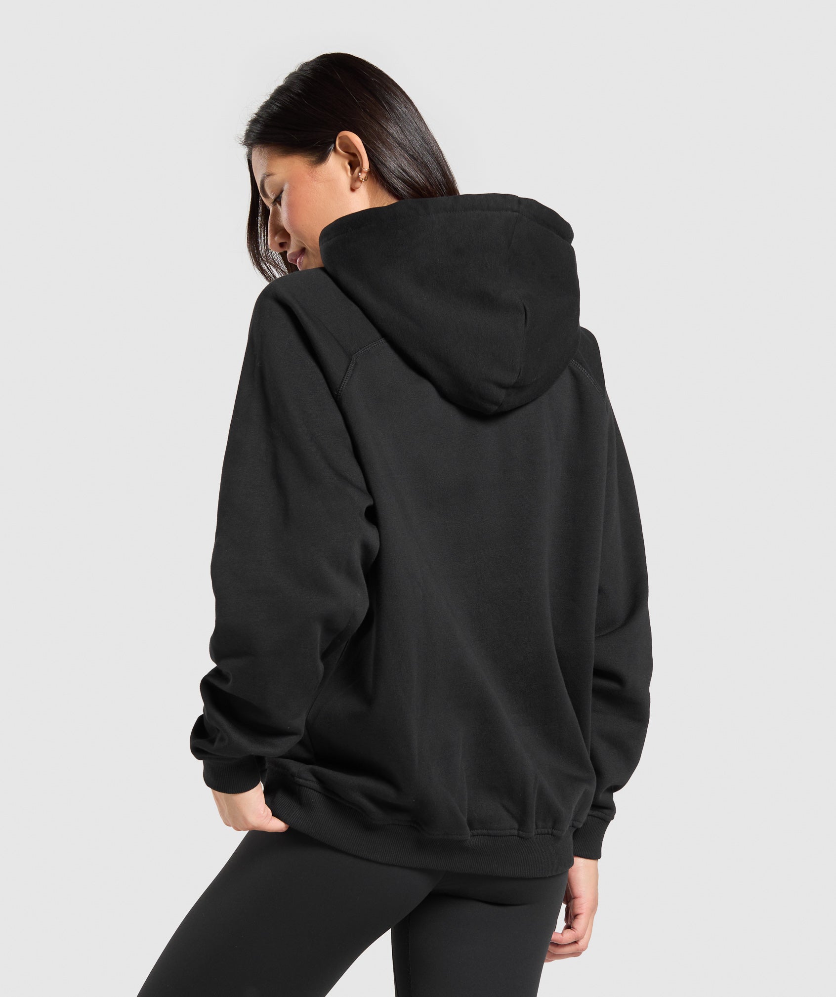Women's Gymshark Strength Department Graphic Hoodie Black
