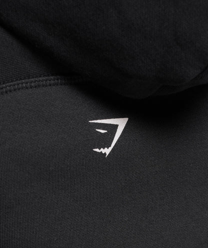 Women's Gymshark Strength Department Graphic Hoodie Black