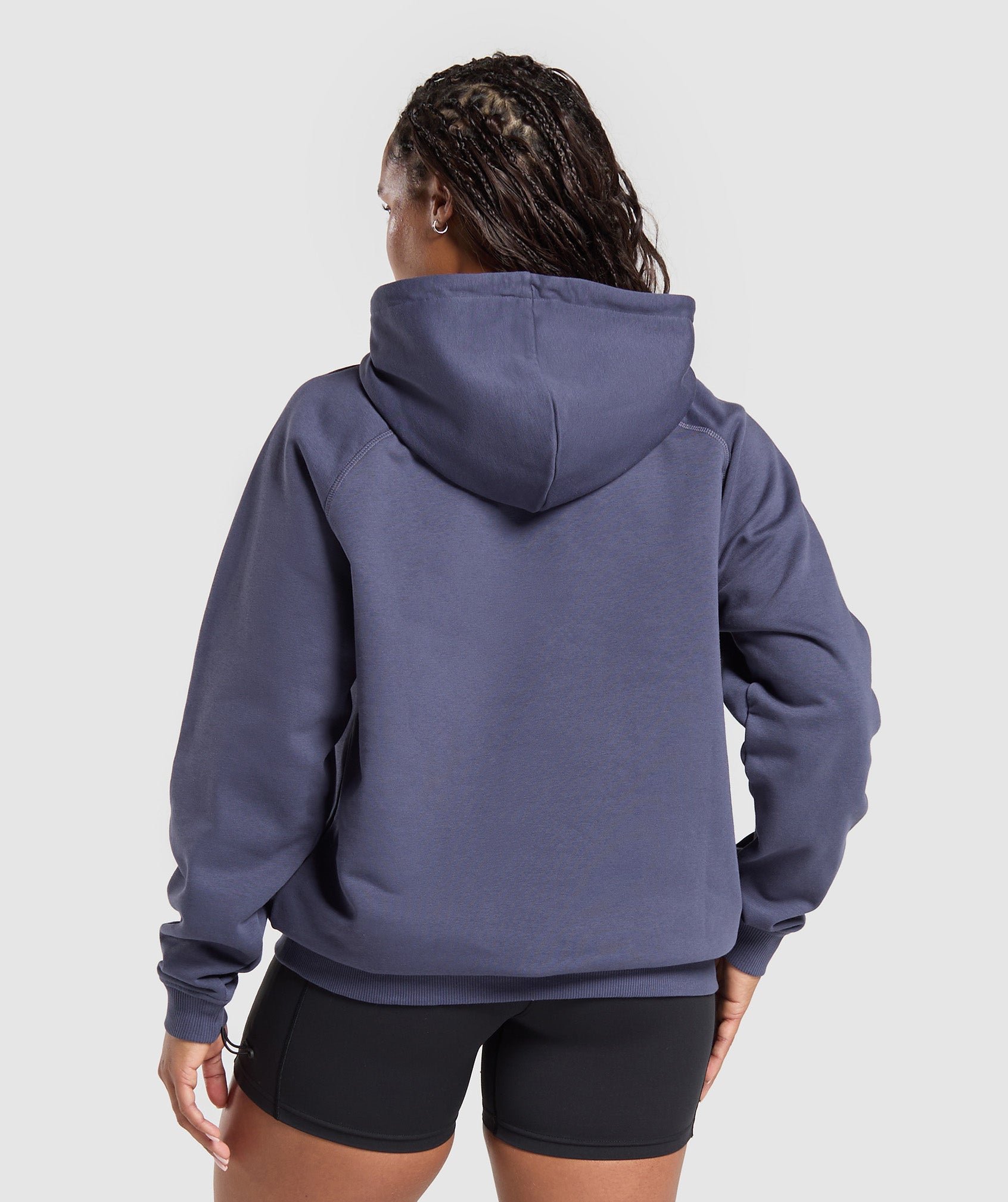 Women's Gymshark Strength Department Graphic Hoodie Weighted Purple
